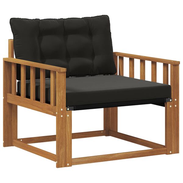 vidaXL Zestaw sof na zewnątrz Drewno akacji i tekstylen Naturalny