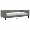 vidaXL Sofa z materacem, ciemnoszara, 90x190 cm, tkanina