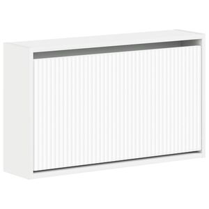 vidaXL Wisząca szafka na buty ARNHEM 71 x 17 x 43 cm Biały
