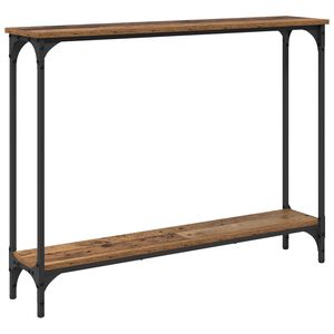 vidaXL Konsola Stare drewno 100 x 22,5 x 75 cm Materiał drewnopochodny