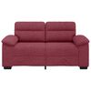 vidaXL Sofa 2-osobowa w kolorze czerwonego wina 160x81x84 cm Tkanina