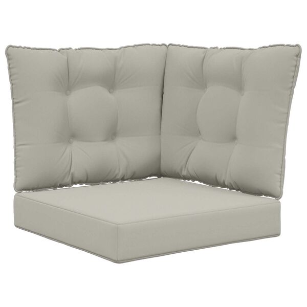 vidaXL Poduszka do sofy na zewnątrz 3 pcs Szary Poliester