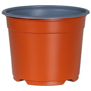 vidaXL Okrągła doniczka na kwiaty 50 szt. terakota &Oslash; 10 x 8 cm