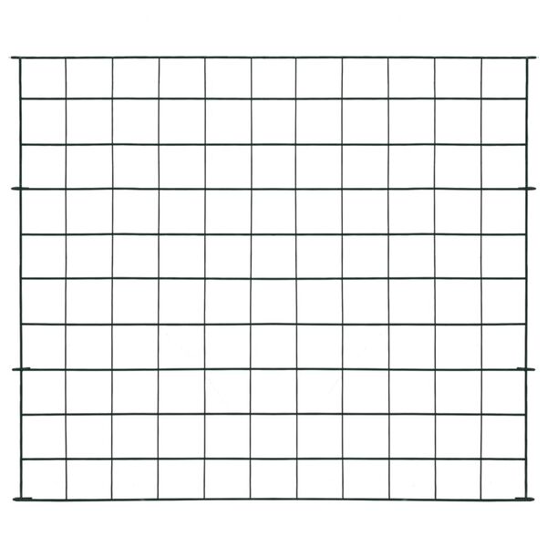 vidaXL Płotek ogrodowy, 77,5 x 64 cm, zielony