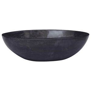 vidaXL Umywalka, czarna, 53x40x15 cm, marmurowa