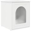 vidaXL Koty Dom Błyszcząca biel 53 x 52 x 62 cm Drewno inżynieryjne
