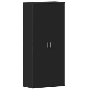 vidaXL Szafka na buty 80 x 39 x 178 cm Drewno inżynieryjne Czarny