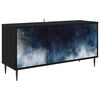 vidaXL Szafka pod telewizor RAALTE 102 x 33 x 51 cm Czarny dąb