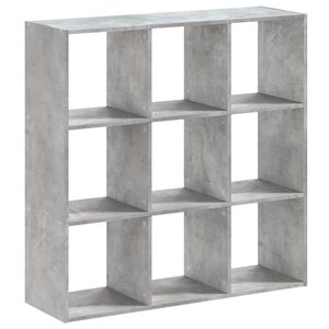 vidaXL Regał, szarość betonu, 102x32x102 cm, materiał drewnopochodny