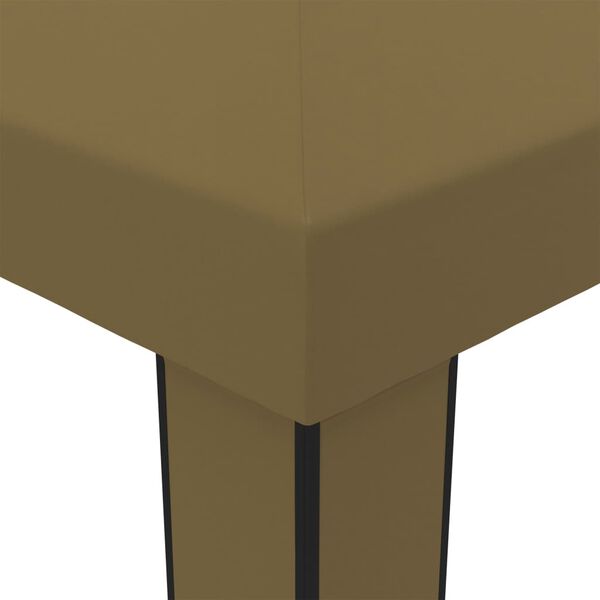 vidaXL Altana z podwójnym dachem, 3x6 m, taupe, 180 g/m²