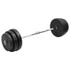 vidaXL Sztanga z gryfem łamanym i talerzami, 90 kg
