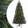 vidaXL Sztuczna choinka z zawiasami 120 cm 150 LED Ciepła biel
