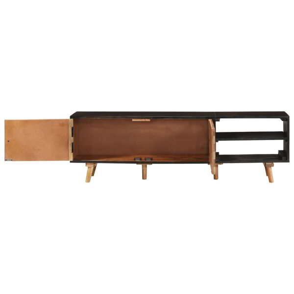 vidaXL Szafka pod TV, 140x30x45 cm, surowe drewno mango i akacjowe