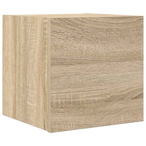 vidaXL Wisząca szafka telewizyjna, dąb sonoma, 30,5x30x30 cm