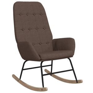 vidaXL Fotel bujany, kolor taupe, tapicerowany tkaniną