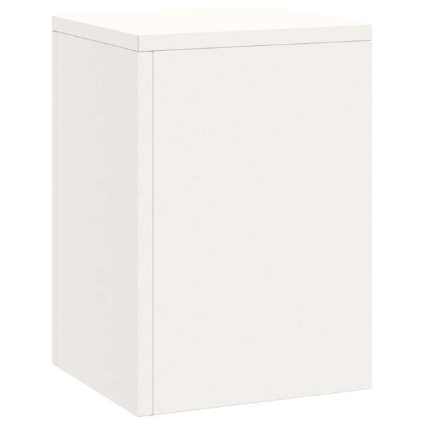 vidaXL Stojak na rośliny 3 pcs Biały Stal