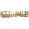 vidaXL Zestaw sof na zewnątrz 8 pcs Biały 306 x 187,5 x 73 cm