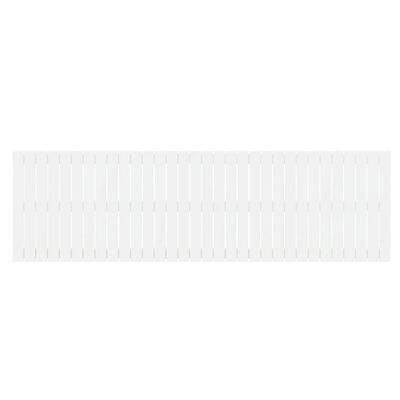 vidaXL Wezgłowie łóżka, białe, 204x3x60 cm, lite drewno sosnowe
