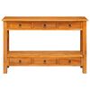 vidaXL Konsola Naturalny 115 x 32 x 76 cm Lite drewno mahoniowe