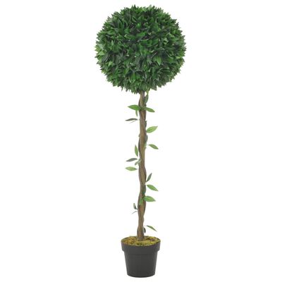 vidaXL Sztuczne drzewko laurowe z doniczką, zielony, 130 cm