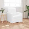 vidaXL Sofa Rozkładana z funkcją ł&oacute;żka Biały 74 x 77 x 81 cm PVC