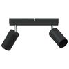 vidaXL Reflektor sufitowy Z reflektorami Czarny 26 x 6 x 16 cm Metal