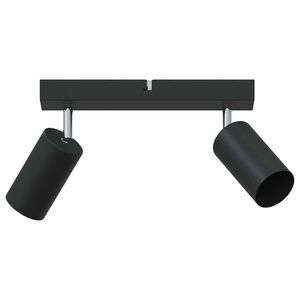 vidaXL Reflektor sufitowy Z reflektorami Czarny 26 x 6 x 16 cm Metal