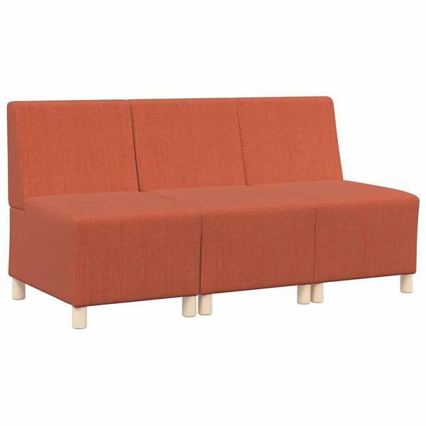 vidaXL Modułowa sofa bez podłokietnik&oacute;w 3 pcs Pomarańczowy