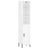 vidaXL Wysoka szafka, biała z wysokim połyskiem, 34,5x34x180 cm