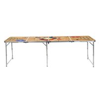 HI Składany stół do beer-ponga, 240x60x55 cm, MDF i aluminium
