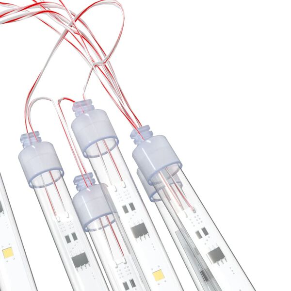 vidaXL Lampki meteory, 8 szt., 30 cm, 192 ciepłe białe diody LED