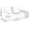 vidaXL Sofa 2-osobowa, jasnoszara, 140 cm, tapicerowana tkaniną