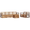 vidaXL Zestawy sof 7 pcs Naturalny Lite Drewno Akacji