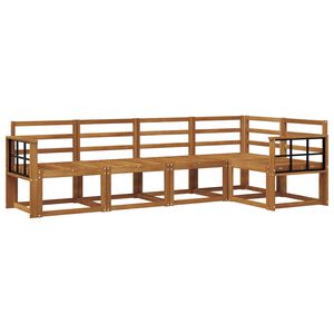 vidaXL Zestaw sof na zewnątrz 5 pcs Naturalny