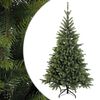 vidaXL Sztuczna choinka z zawiasami 120 cm PVC i Metal zielony