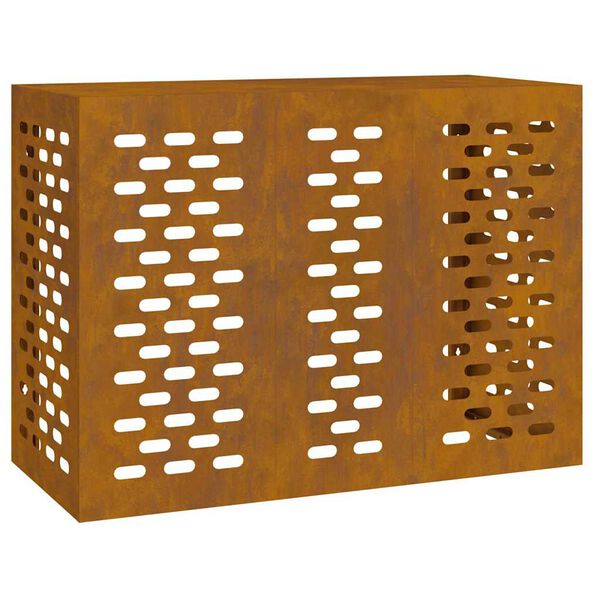 vidaXL Pokrywa do klimatyzatora Rdzawy 110 x 50 x 80 cm