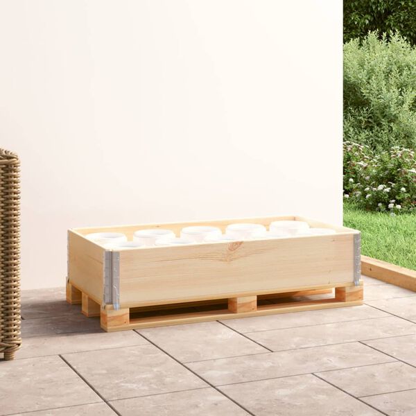 vidaXL Nadstawka paletowa, 50x100 cm, lite drewno sosnowe