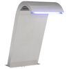 vidaXL Fontanna Przy Basenie srebrny 47 x 31 x 60 cm Stal nierdzewna