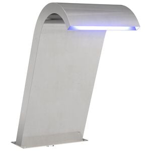 vidaXL Fontanna Przy Basenie srebrny 47 x 31 x 60 cm Stal nierdzewna
