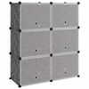 vidaXL Stojak na buty, czarny, 84,5x31x93,5 cm, PP