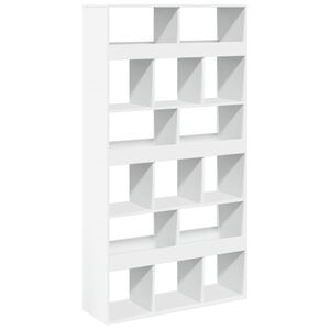 vidaXL Regał, biały, 100x33x187,5 cm, materiał drewnopochodny