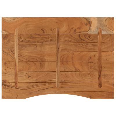vidaXL Blat biurka, 100x80x2,5 cm, prostokątny, lite drewno akacjowe