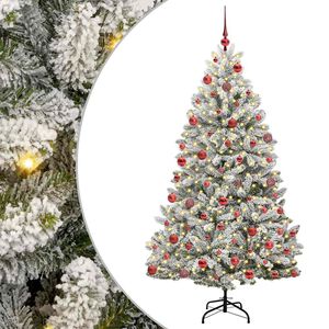 vidaXL Sztuczna choinka 180 cm 300 LED Ciepła biel PVC i stal