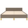 vidaXL Rama ł&oacute;żka bez materaca, taupe, 120x200 cm, obita tkaniną