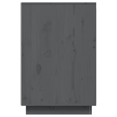 vidaXL Biurko, szare, 140x50x75 cm, lite drewno sosnowe