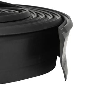 vidaXL Uszczelka drzwi garażowych Czarny 52 x 2 mm 5,5 m PVC