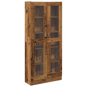 vidaXL Szafka, stare drewno, 82,5x30,5x185cm, materiał drewnopochodny