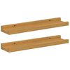 vidaXL P&oacute;łka ścienna z p&oacute;łką 2 pcs Beżowy 40 x 9 x 3 cm