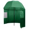 vidaXL Parasol wędkarski / na ryby zielony 300x240 cm