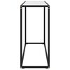 vidaXL Stolik konsolowy, biały, 100x35x75 cm, szkło hartowane